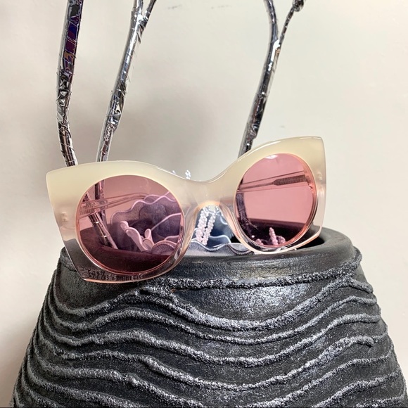 New Zac Posen Leona Pink Sunglasses